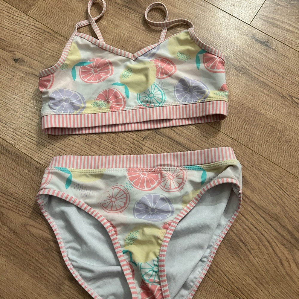 Colorful Fruit Print Bikini Set